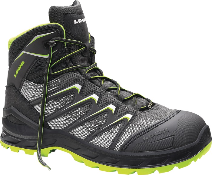 Sicherheitsstiefel Larrox Work GTX grey Mid Gr.40 grau/grün S3 HI HRO CI SRC