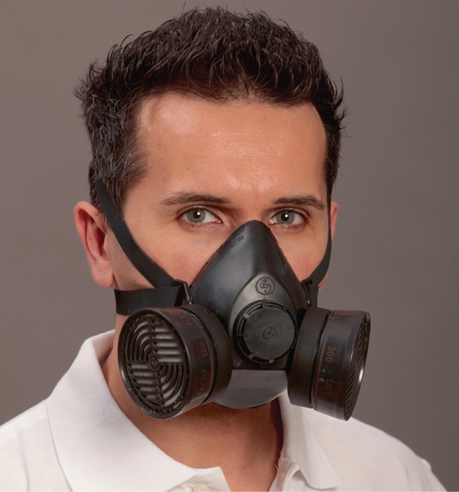 Atemschutzhalbmaske Polimask 100/2 EN 140 o.Filter Universalgröße EKASTU