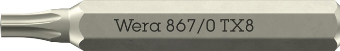 Bit 867/0 Micro TX 8 L.30mm WERA
