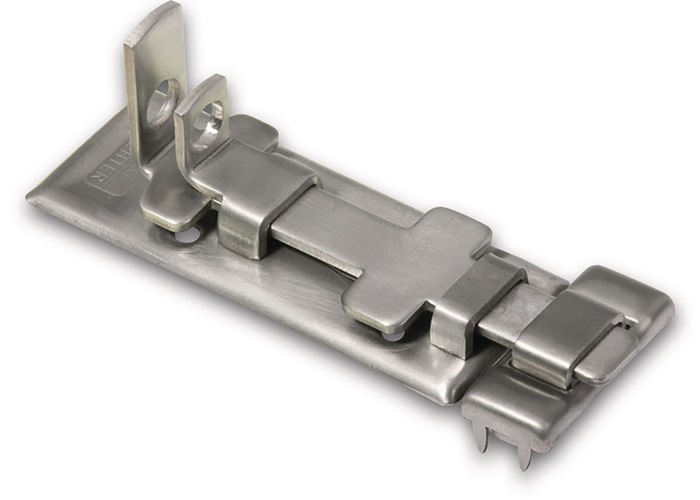 Panzer-Riegel L.60mm B.23mm VA Ösen-D. 5mm BURG-WÄCHTER