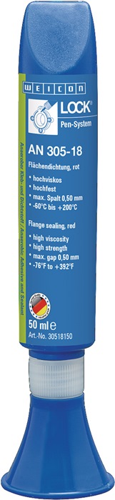 Flächendichtung WEICONLOCK® AN 305-18 rot 50 ml Pen WEICON