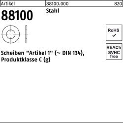 Unterlegscheibe R 88100 36x 72x5 Stahl 50 Stück