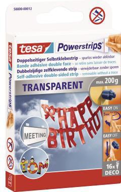 tesa Klebestücke Powerstrips Deco 58800-00012 14,5x42mm 16 St./Pack.