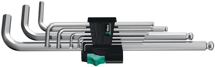 Winkelschraubendrehersatz 950 PKL 9-tlg.Ku.-Halter SW 1,5-10mm Kugelk.