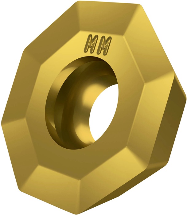 Fräswendeschneidplatte ISO OEHT 0604AEER-MM:M8330 D.5,5mm PVD beschichtet Gold