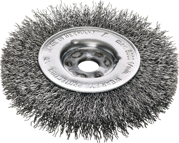 Rundbürste RBE Bohr.12mm Drahtstärke 0,30mm Stahldraht rostfr.ROH 32,5mm