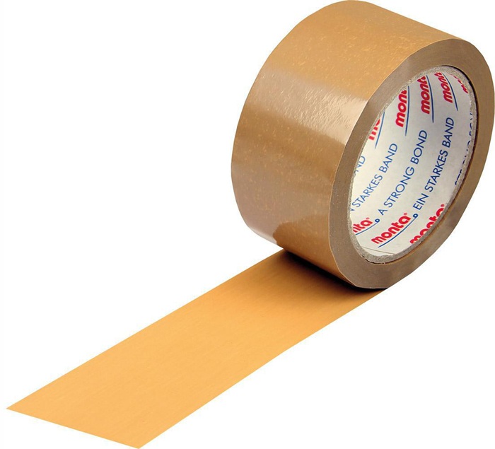 Klebeband monta 283 Breite 50mm Länge 66m Stärke 52µ PVC braun leise MONTA
