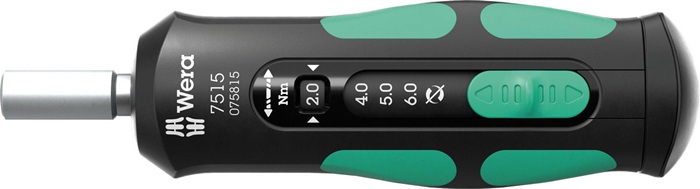 Drehmomentschraubendreher 7515 1/4 Zoll 2-6 Nm WERA
