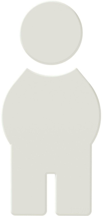 Symbol Mann 801.91.010 PA Farb-Nr.99 B.71,5mm H.150mm S.3mm HEWI