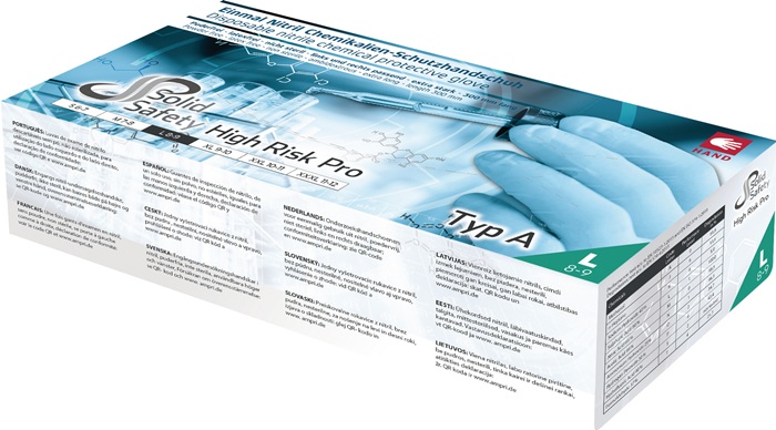 Einw.-Handsch.HighRisk Pro Gr.XL blau PSA III Nitril