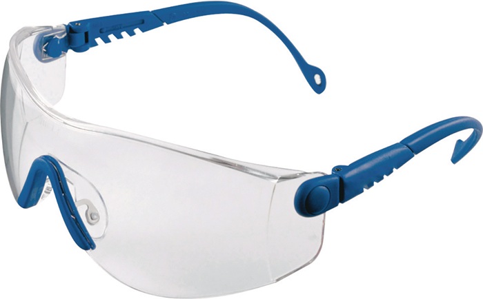 Schutzbrille Op-Tema EN166 Bügel blau,Scheibe klar HONEYWELL