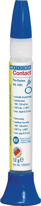 Cyanacrylatklebstoff VA 1401 12g farblos,klare Flüssigkeit Pen-System WEICON