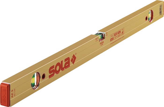 Wasserwaage AZ 3 150cm Alu.gold elox.0,5 mm/m SOLA