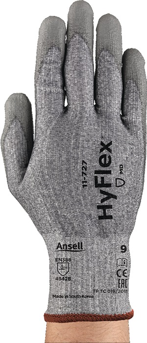 Schnittschutzhandschuhe HyFlex® 11-727 Gr.7 grau EN 388 PSA II