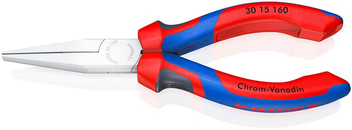 Langbeckzange Gesamt-L.160mm Kopf pol.halbrd.Comfort-Griff KNIPEX