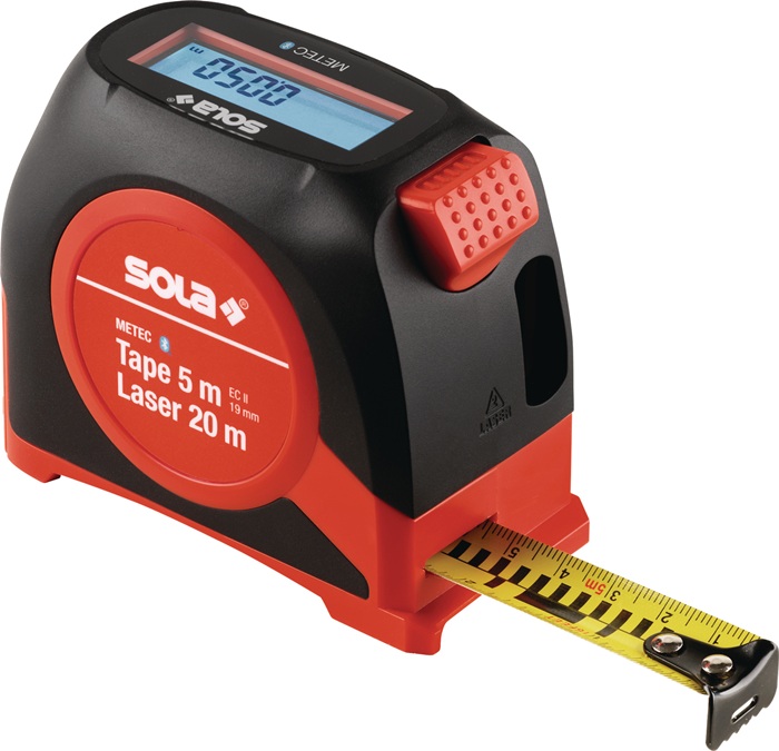 Rollbandmaß METEC 0,05-20m ± 2mm IP54 SOLA