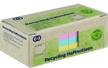 Soennecken Haftnotiz oeco 5877 RC 75x75mm 100Bl. sort. 12St.