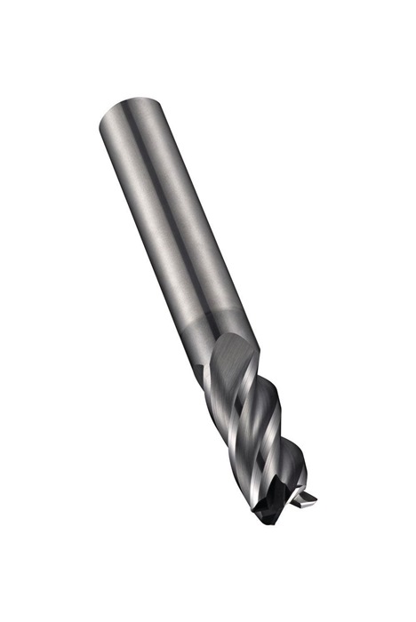 Schaftfräser S763 D.8mm R.0,5mm Gesamt-L.64mm Schneiden-L.20mm HM AlCrN 40Grad