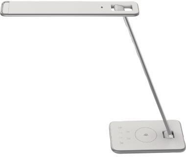 UNILUX Tischleuchte Jazz LED 400093836 weiß + metallgrau