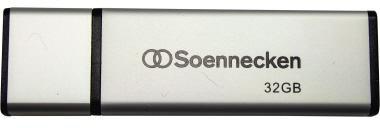 Soennecken USB-Stick 71614 2.0 32GB schwarz/silber