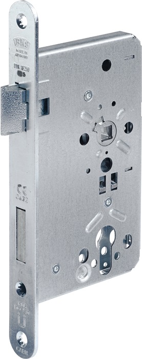 Feuerschutztürschloss B-1206 24/65/72/9mm DIN L 24mm rd VA BKS