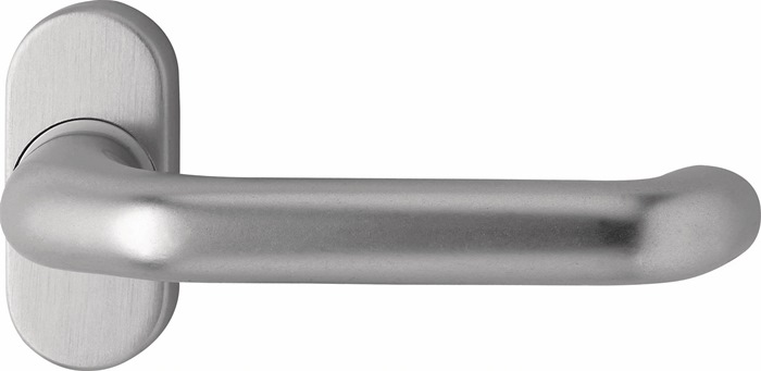 Feuerschutzdrückerlochteil 1300/2133 Alu.F1 gekr.4-KT.9mm EDI