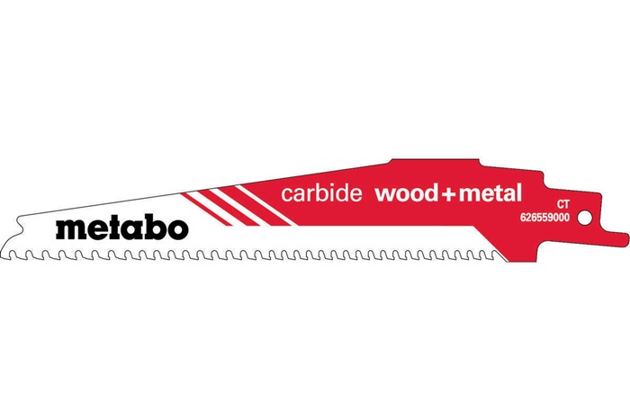Säbelsägeblatt carbide wood + metal 150 x 1,25 mm CT 3-4mm/6-8TPI