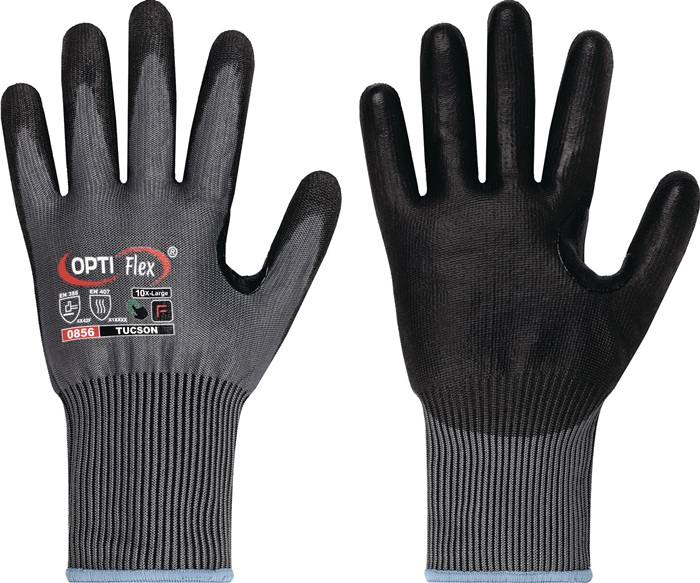 Schnittschutzhandschuhe TUCSON Gr.9 grau/schwarz EN388/EN420 PSA II OPTIFLEX