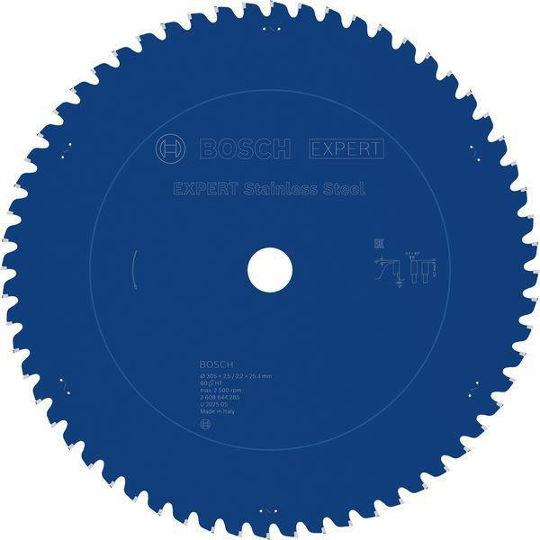 Kreissägeblatt EXPERT Stainless Steel AD 305mm Z.60 Bohr.25,4mm Schnitt-B.2,5mm
