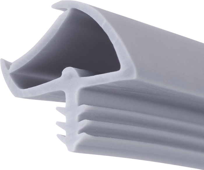 Zimmertürdichtung ADTP-433-2K Nut 4mm 12mm grau m.2 Komponenten Pro L.5m GFA