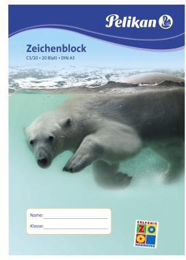 Pelikan Zeichenblock C3/20 224840 DIN A3 20Blatt