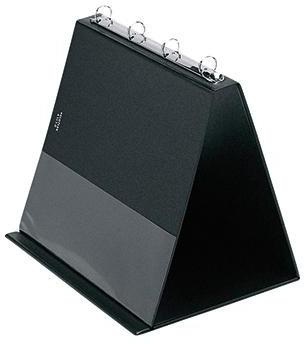 Veloflex Tischflipchart 4101080 DIN A4 quer 4Ringe 10Hüllen schwarz