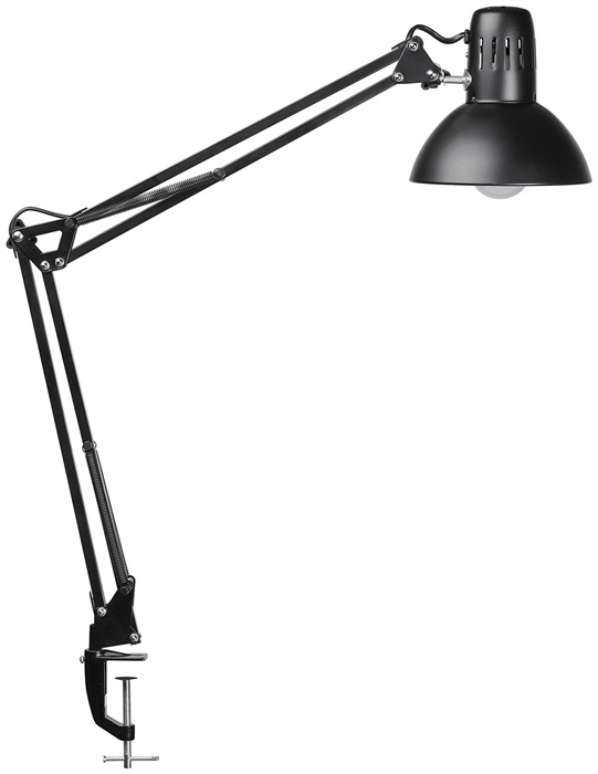 Schreibtischleuchte Metall schwarz H.44cm Klemmfuß LED MAUL