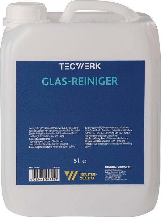 Glasreiniger 5l Kanister TECWERK