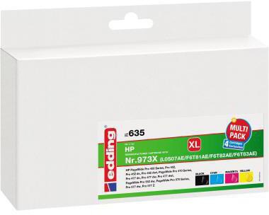 edding Tintenpatrone 18-635 wie HP 973X sw/c/m/g 4 St./Pack.