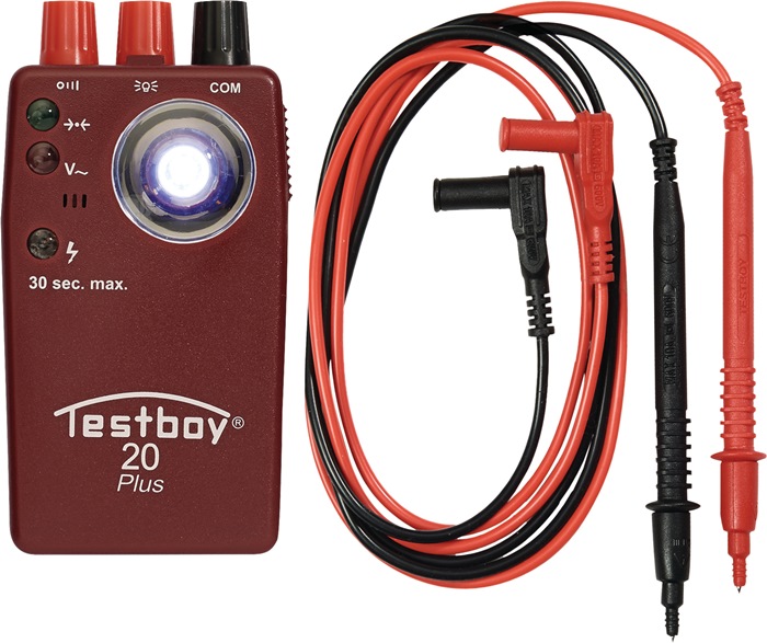 Durchgangsprüfer TB 20 Plus b.300 V CAT II 300 V TESTBOY