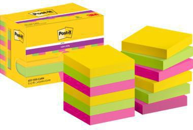 Post-it Haftnotiz 622-12SS-CARN 47,6x47,6mm 90Bl sort 12St
