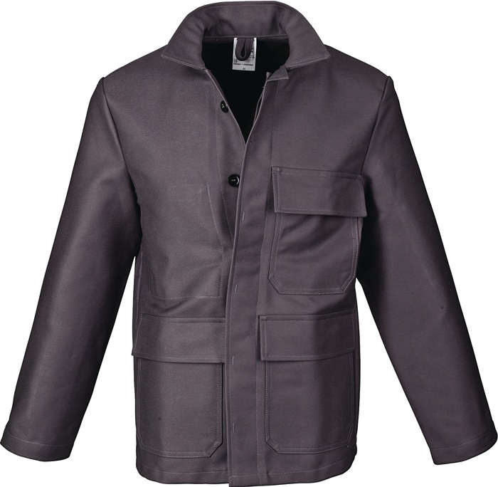 Schweißerschutz-Jacke Gr.56 grau PROBAN