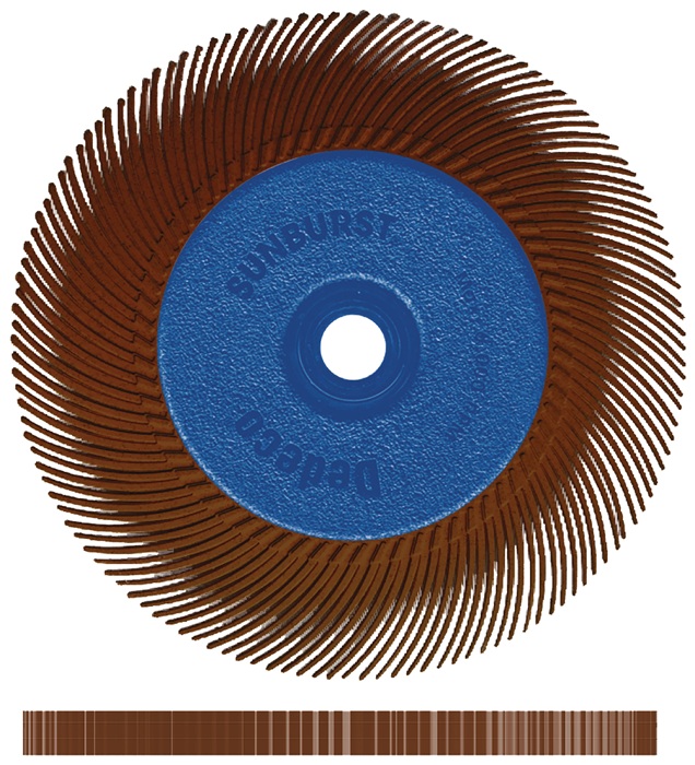 Radialbürste SUNBURST Ø152xB12,7x25,4mm 36 Alox/Korund TYROLIT
