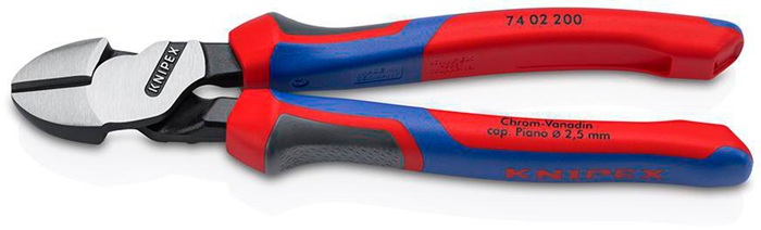 Kraftseitenschneider L.200mm pol.Form 0 Comfort-Griff KNIPEX