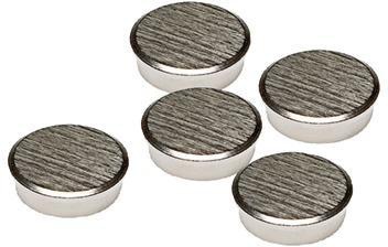 Franken Kraftmagnet HM30CR/5 rund 30mm silber 5 St./Pack.