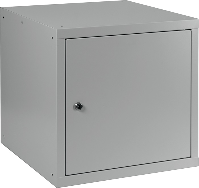 Schließfachschrank lichtgrau/lichtgrau H450xB450xT450mm 1 Abt.