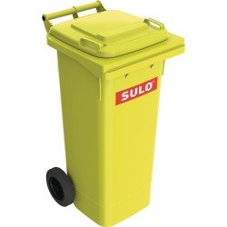 Müllgroßbehälter 80l HDPE gelb fahrbar,n.EN 840 SULO