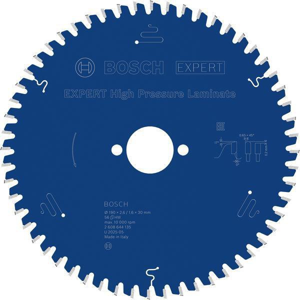 Kreissägeblatt Expert for High Pressure Laminate AD 190mm Z.56 TR-F Bohr.30mm