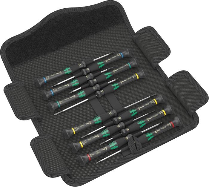 Feinmechanikerschraubendrehersatz K Micro-Set/12 SB1 12tlg.Schlitz/PH/6-KT./TX®