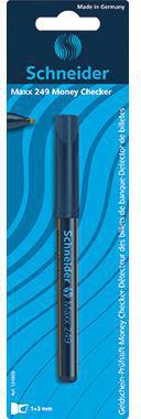 Schneider Geldscheinprüfstift Maxx 249 Money Checker 1-3mm schwarz
