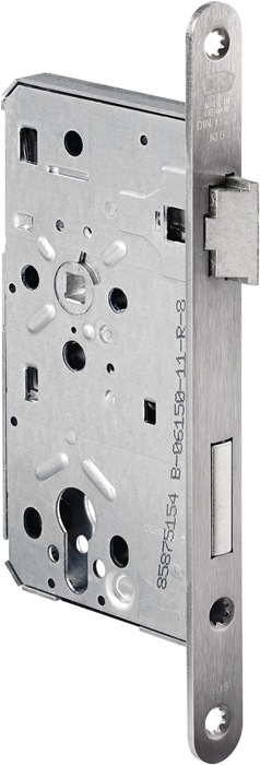 Behörden-Einsteckschloss 0615 PZW 24/60/72/8mm DIN R VA rd Kl 5 BKS