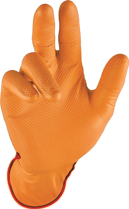 Einw.-Handsch.Grip Orange Gr.11 orange Nitril 50 St./Box