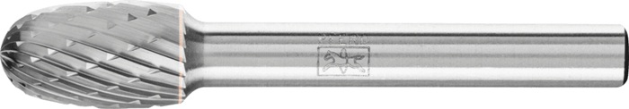 Frässtift TRE D.10mm Kopf-L.16mm Schaft-D.6mm HM Verz.3 PLUS PFERD