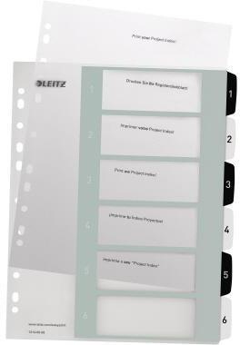 Leitz Register 12140000 DIN A4 1-6 schwarz